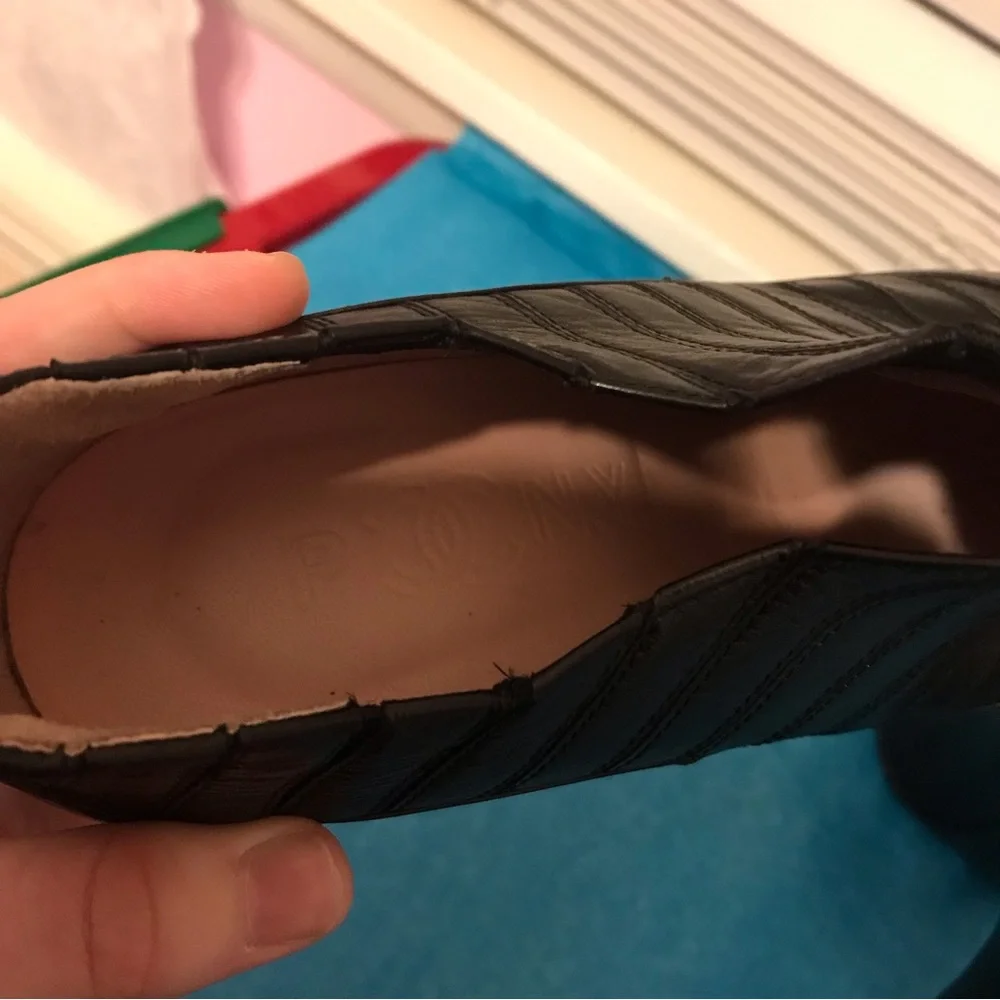 Chanel 2006 Paris New York quilted black ankle heels 37.5 - Picture 10 of 12